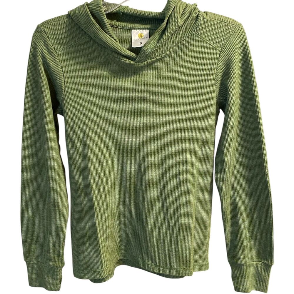 Body Glove Women's Size Small Long Sleeve Olive Green Hooded Pullover S NWT